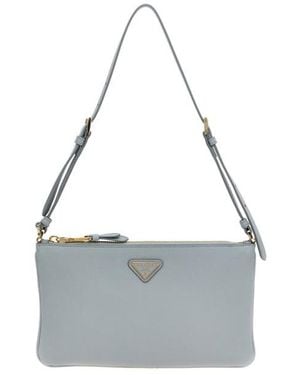 Prada Leather Pouch - White