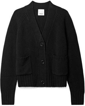 Allude Cashmere-Blend Cardigan - Black
