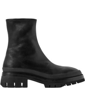 KHAITE Fallon Side Zip Boots - Black