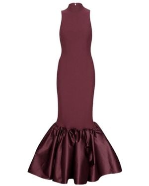 ROTATE BIRGER CHRISTENSEN Sleeveless Flounced-Hem Dress - Purple