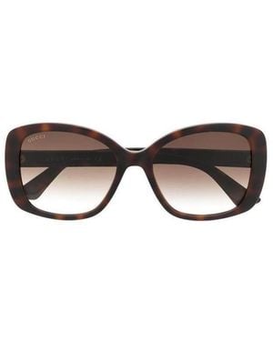 Gucci Eyewear Oversized Square Sunglasses - White