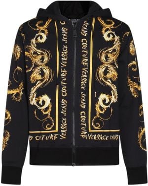 Versace Jeans Couture Cotton Hoodie - Black