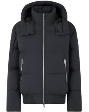 Moose Knuckles Long-Sleeved Cotton-Padded Jacket - Black