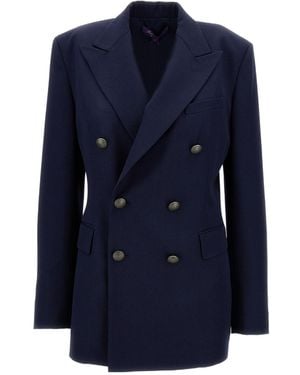 Ralph Lauren Ramona Double-Breasted Blazer - Blue