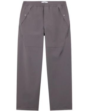 Stone Island Loose-Fit Sweatpants With Drawcord Cuffs - Gray