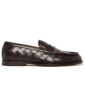 SCAROSSO Gerald Woven Loafers - Brown