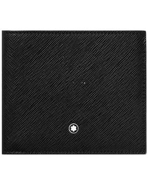 Montblanc Logo Patch Bi-Fold Wallet - Black