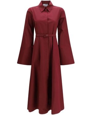 Gabriela Hearst Carmina Belted Maxi Dress - Red