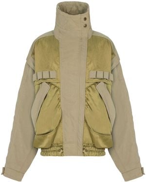 Balmain Twill Bomber Jacket - Green