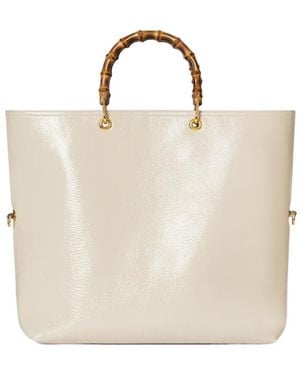 Gucci Bamboo Large Reversible Tote Bag - Natural