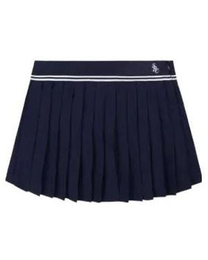 Sporty & Rich Pleated Mini Skirt - Blue