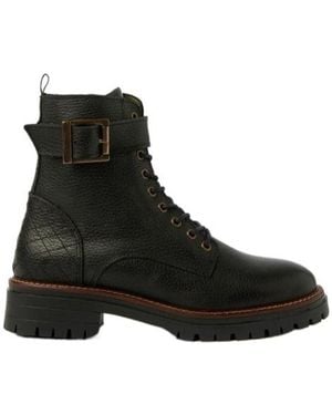 Barbour Round Toe Ankle Boots - Black