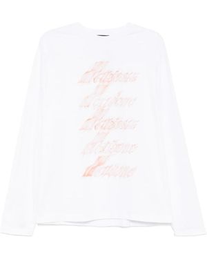 we11done Logo Print T-Shirt - White