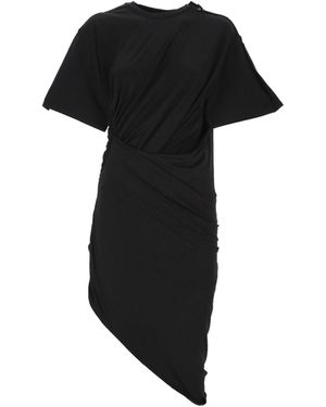 Mugler Piercing-Detail Midi Dress - Black