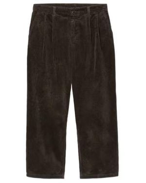 Carhartt Evan Straight-Leg Corduroy Trousers - Black