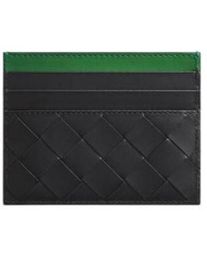 Bottega Veneta Intrecciato Credit Card Case - Green