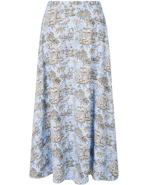 STAUD Axel Skirt - Blue