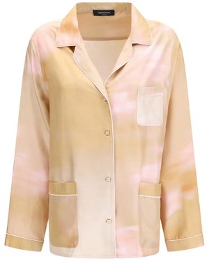 Fabiana Filippi Printed Pyjama-Style Shirt - Natural