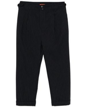 Barena Pinstripe Casual Trousers - Black