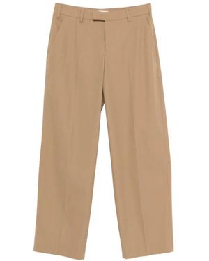 Pt Pantaloni Belt-Loop Trousers - Natural