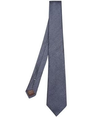 Canali Pointed-Tip Tie - Blue