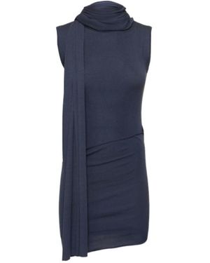 AYA MUSE Knitted Mini Dress - Blue