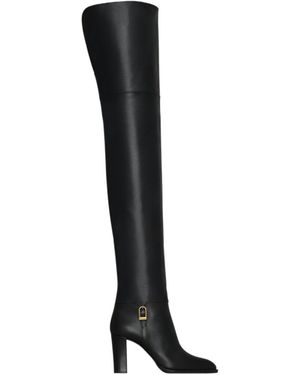 Saint Laurent Julia Pointed Toe Boots - Black