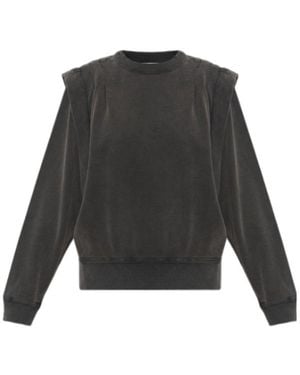 Isabel Marant Crew Neck Long-Sleeved Sweatshirt - Grey
