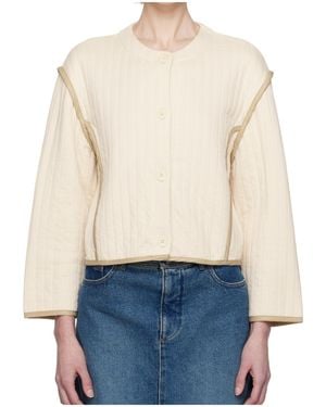 A.P.C. Contrast-Trim Jacket - White