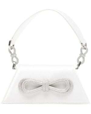 Mach & Mach Bow Handbag - White