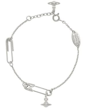 Vivienne Westwood Safety Pin Bracelet - Metallic