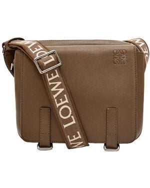 Loewe Xs Military Messenger Bag - Brown
