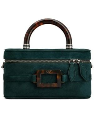 Roger Vivier Vanity Belle Vivier Mini Bag - Black