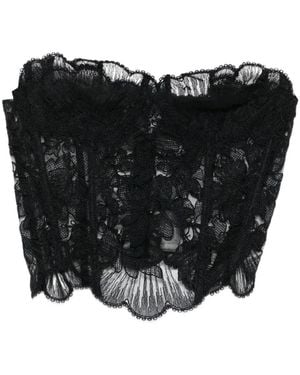 Ermanno Scervino Lace Corset Top - Black