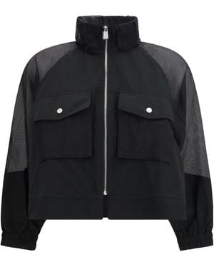 Pinko Beth Sheer-Panel Jacket - Black