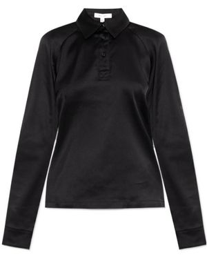 JW Anderson Satin Wrap Skirt - Black