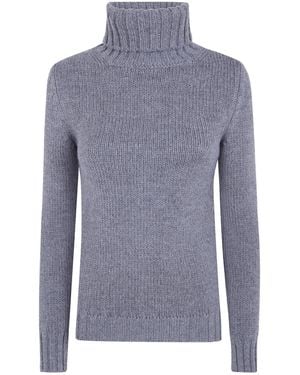 Baserange Turtleneck Sweater - Blue