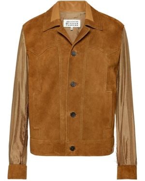 Maison Margiela Suede Leather Jacket - Brown