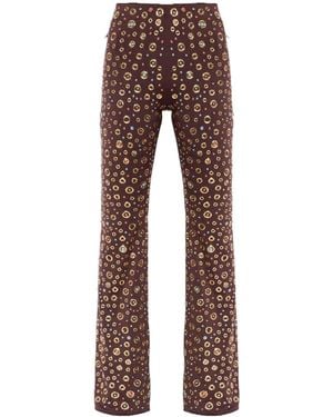Oséree Printed Trousers - Brown