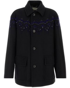 Dries Van Noten Long-Sleeved Coat - Black
