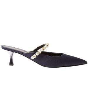 Stella McCartney Pearl-Embellished Heeled Sandals - White