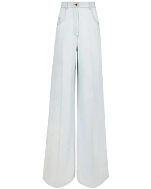 Nina Ricci High-Waisted Flared Jeans - White