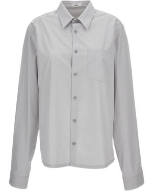 Rier Button-Up Long-Sleeved Shirt - Gray