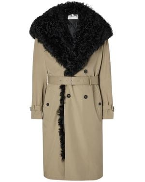 Fendi Rope-Coloured Cotton Trench Coat - Multicolor