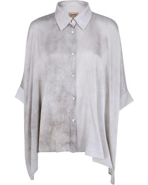 Uma Wang Turn-Down Collar Shirt - Gray