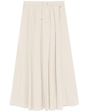 Herno Drawstring Pleat Detailed Skirt - White