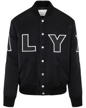 1017 ALYX 9SM 1017 9Sm Logo Patch Embroidered Varsity Jacket - Black