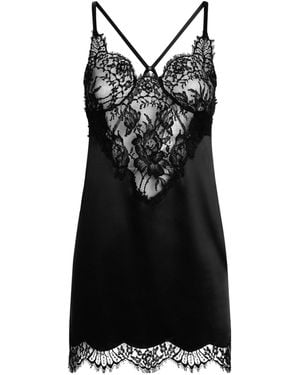 Dolce & Gabbana Lace-Embroidered Satin Camisole - Black