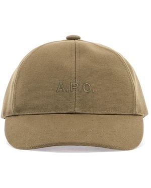 A.P.C. Charlies Logo Embroidered Baseball Cap - Multicolor