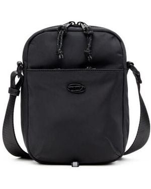 DIESEL D-Pack Logo Plaque Crossbody Bag - Black